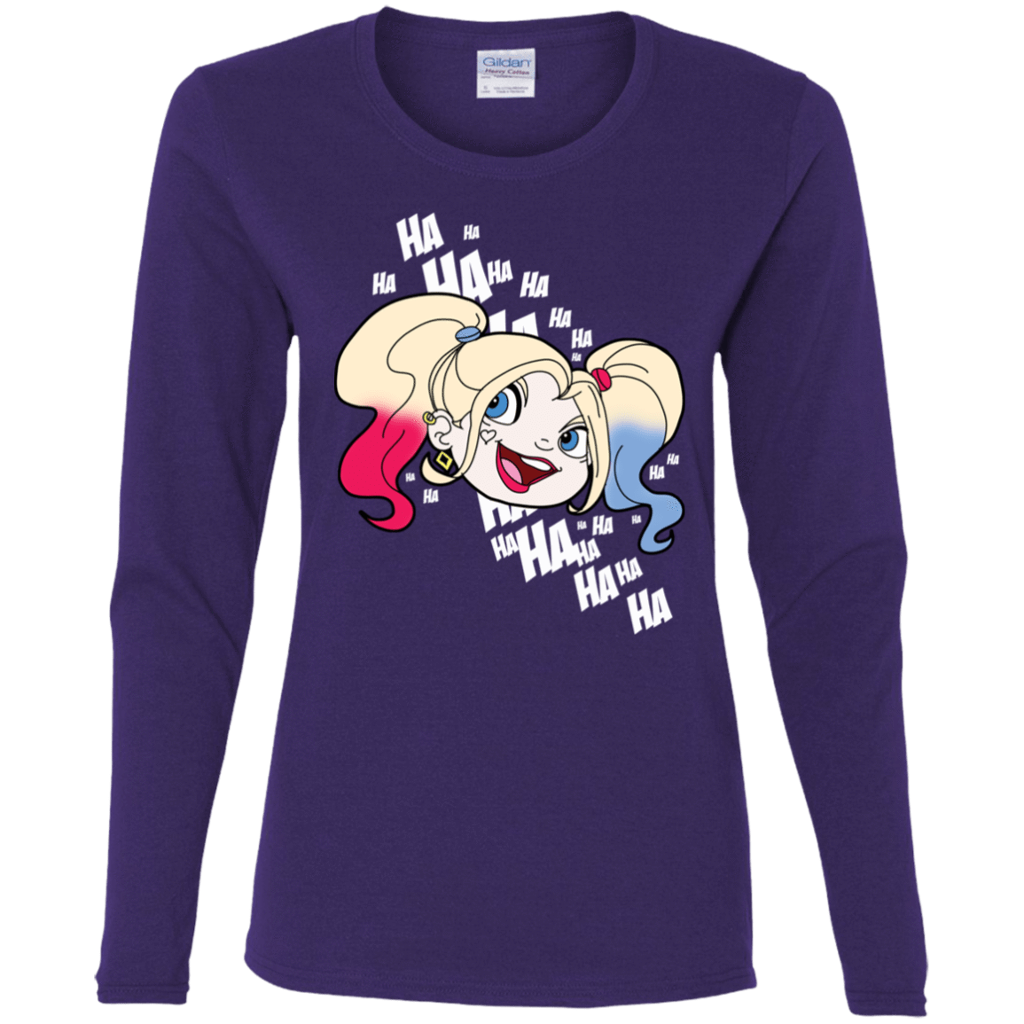 T-Shirts Purple / S Harley Head Women's Long Sleeve T-Shirt