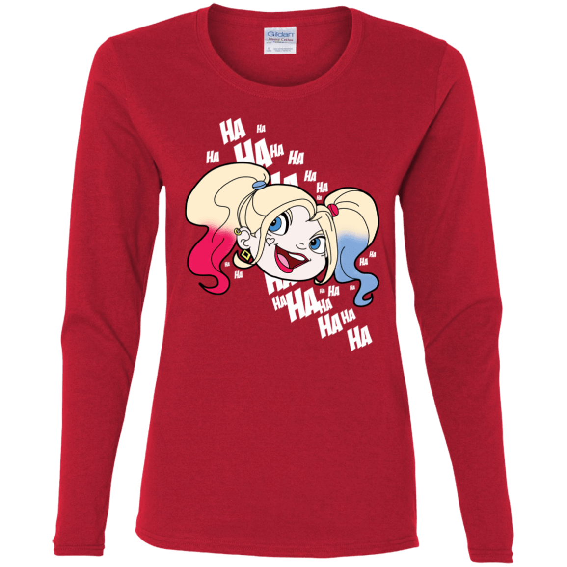 T-Shirts Red / S Harley Head Women's Long Sleeve T-Shirt