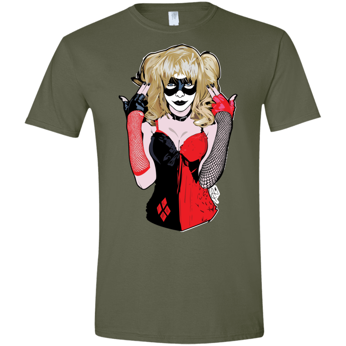 T-Shirts Military Green / S Harley Men's Semi-Fitted Softstyle