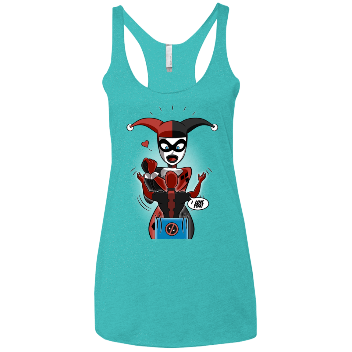 T-Shirts Tahiti Blue / X-Small Harley & Pool Women's Triblend Racerback Tank