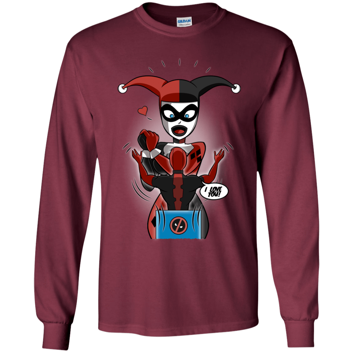 T-Shirts Maroon / YS Harley & Pool Youth Long Sleeve T-Shirt