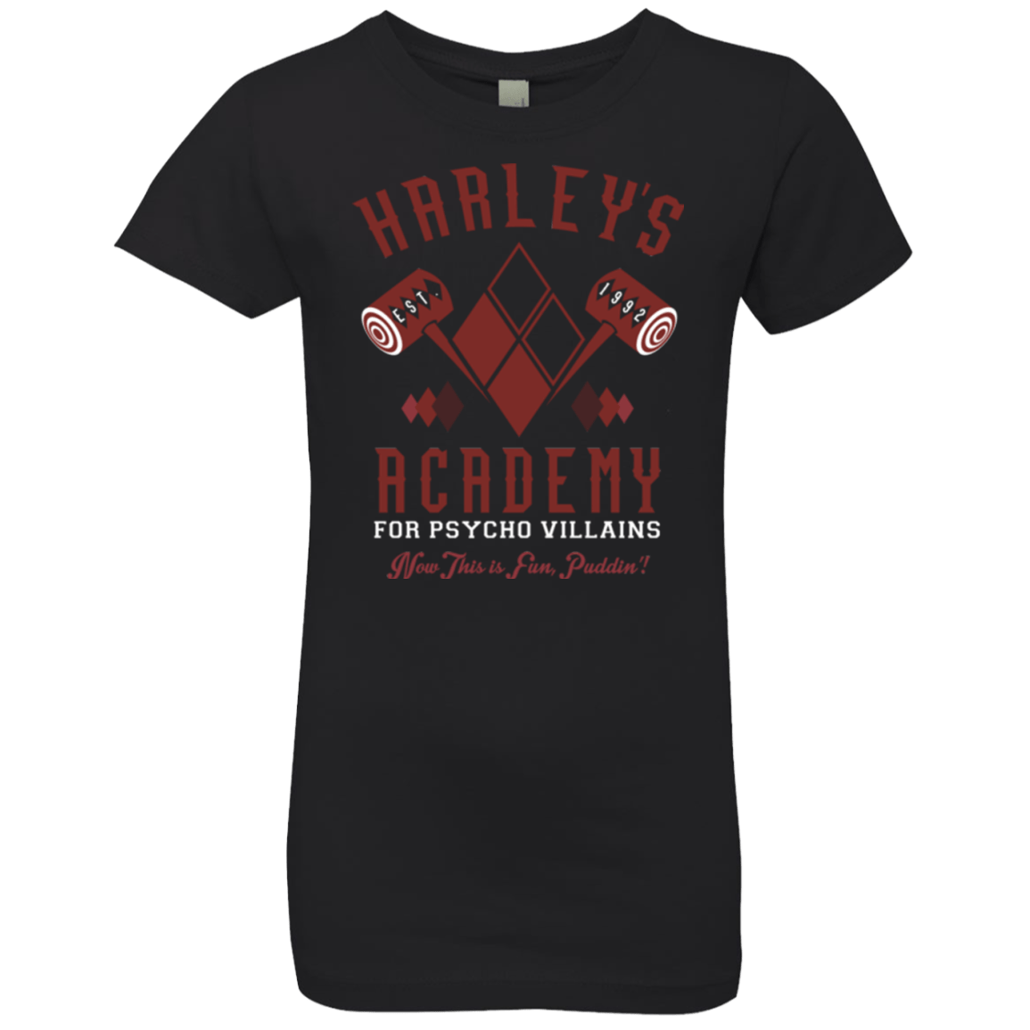 T-Shirts Black / YXS Harley's Academy Girls Premium T-Shirt