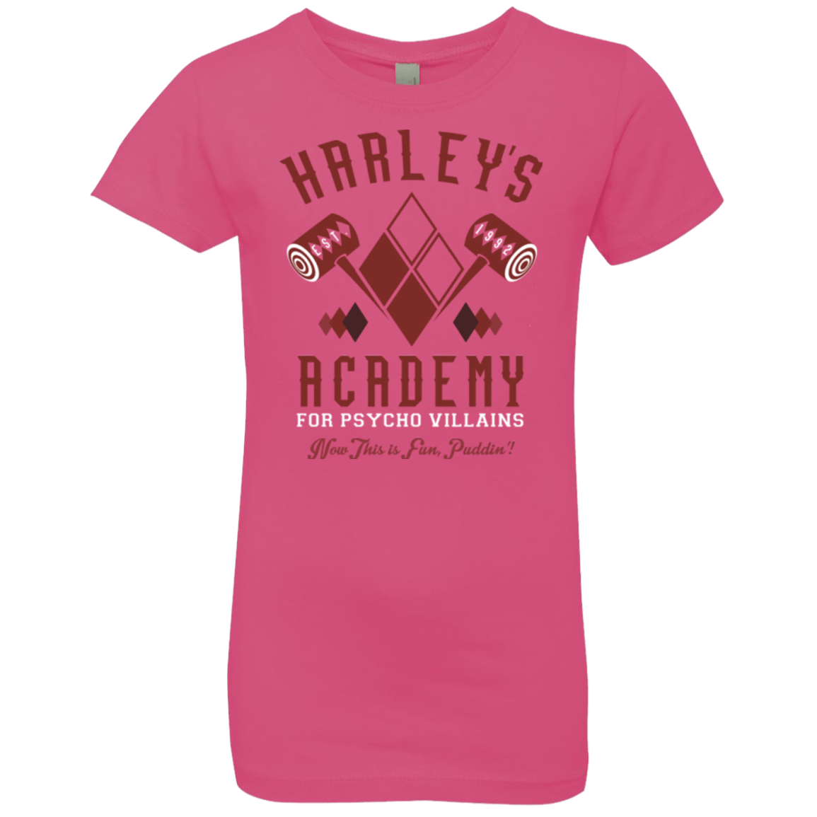 T-Shirts Hot Pink / YXS Harley's Academy Girls Premium T-Shirt