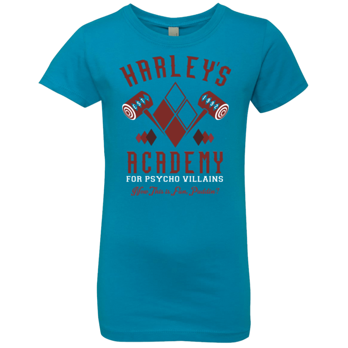 T-Shirts Turquoise / YXS Harley's Academy Girls Premium T-Shirt