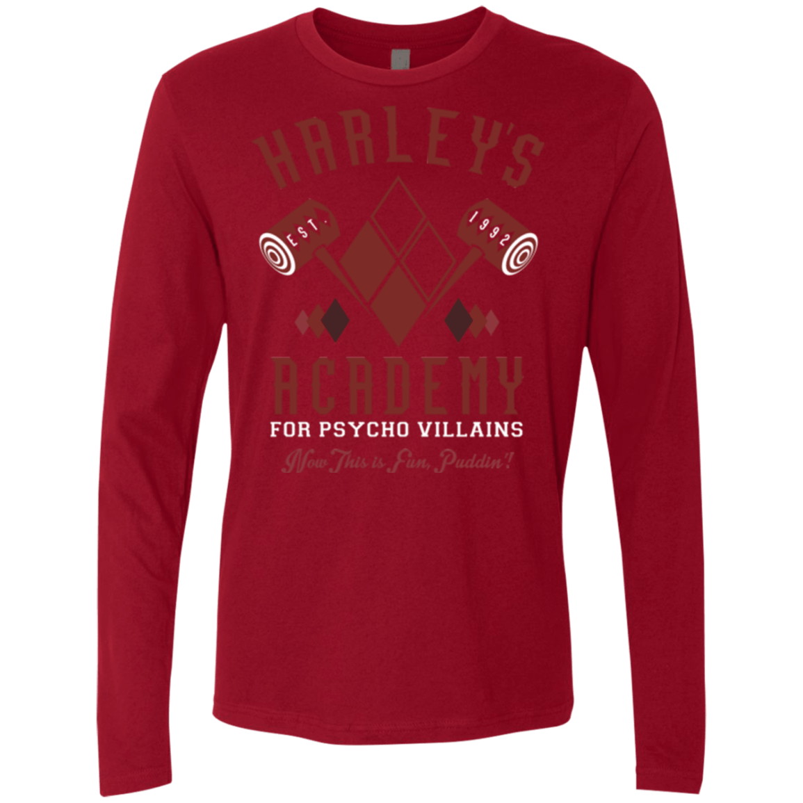 T-Shirts Cardinal / Small Harley's Academy Men's Premium Long Sleeve