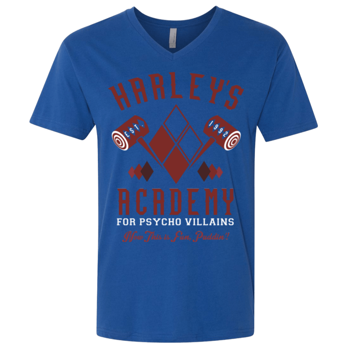 T-Shirts Royal / X-Small Harley's Academy Men's Premium V-Neck