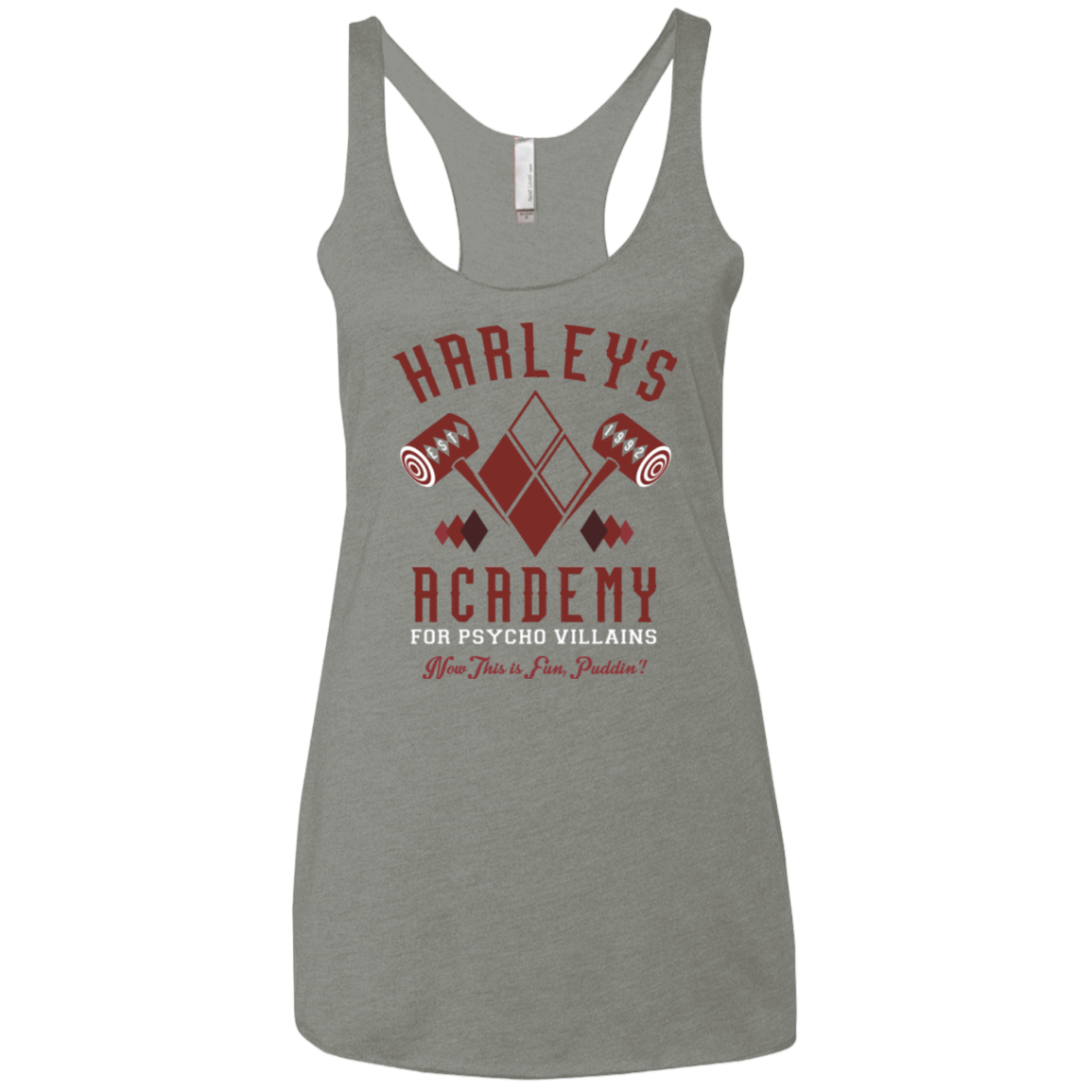 T-Shirts Venetian Grey / X-Small Harley's Academy Women's Triblend Racerback Tank