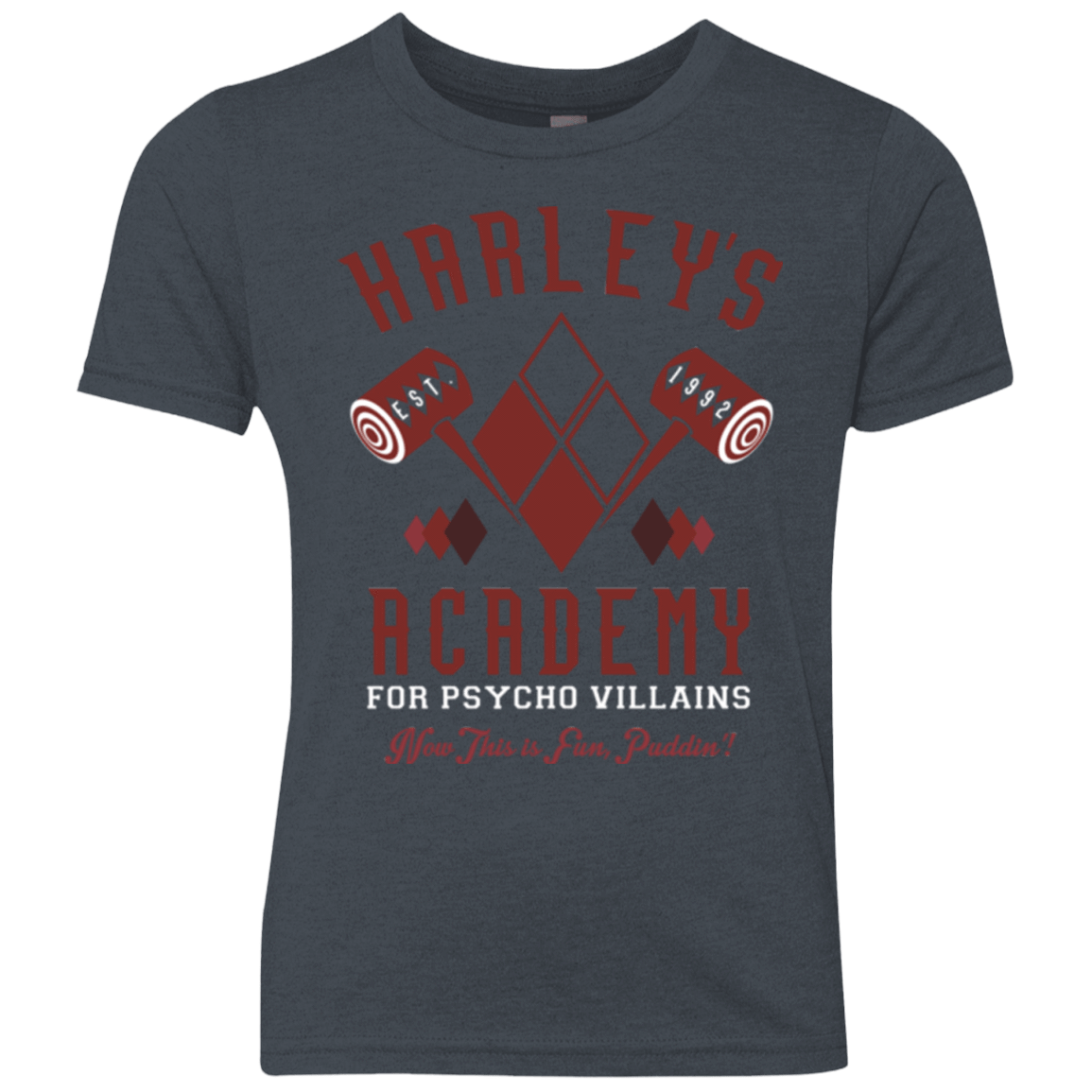 T-Shirts Vintage Navy / YXS Harley's Academy Youth Triblend T-Shirt