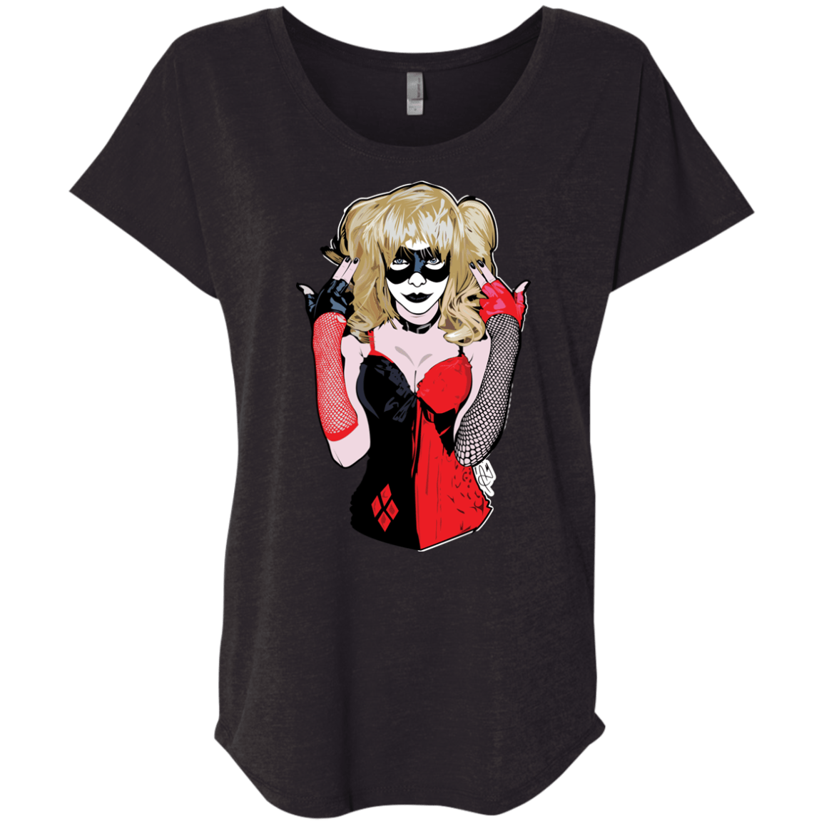 T-Shirts Vintage Black / X-Small Harley Triblend Dolman Sleeve