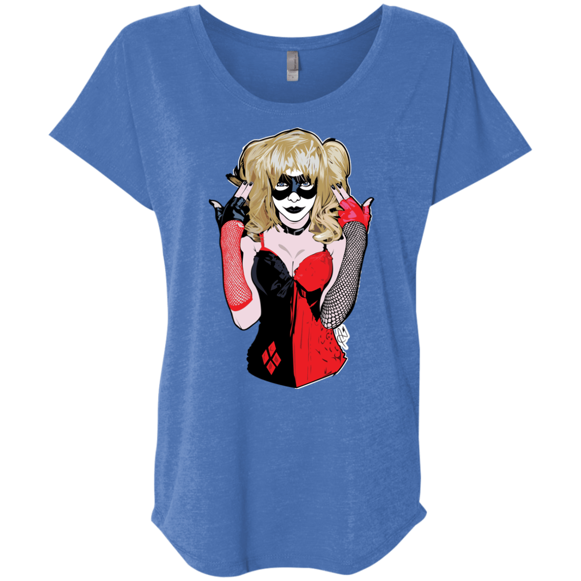 T-Shirts Vintage Royal / X-Small Harley Triblend Dolman Sleeve