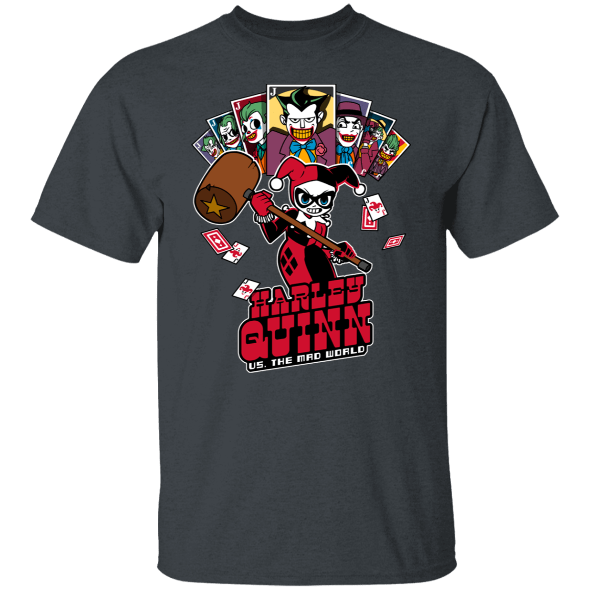 T-Shirts Dark Heather / S Harley vs Mad World T-Shirt