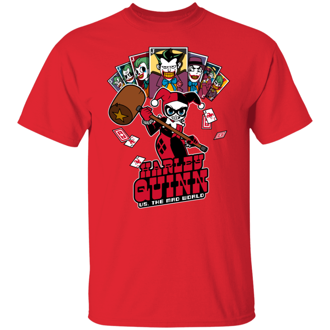T-Shirts Red / S Harley vs Mad World T-Shirt
