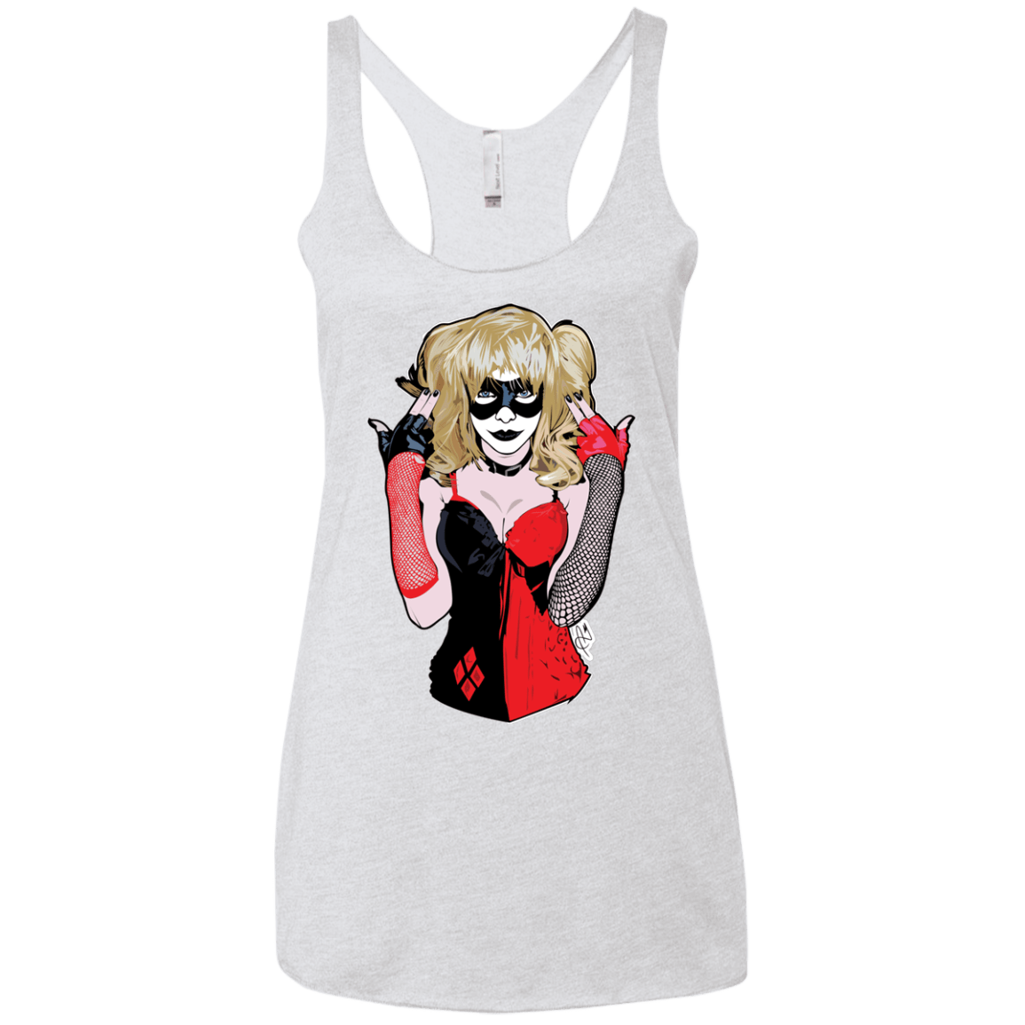 T-Shirts Heather White / X-Small Harley Women's Triblend Racerback Tank