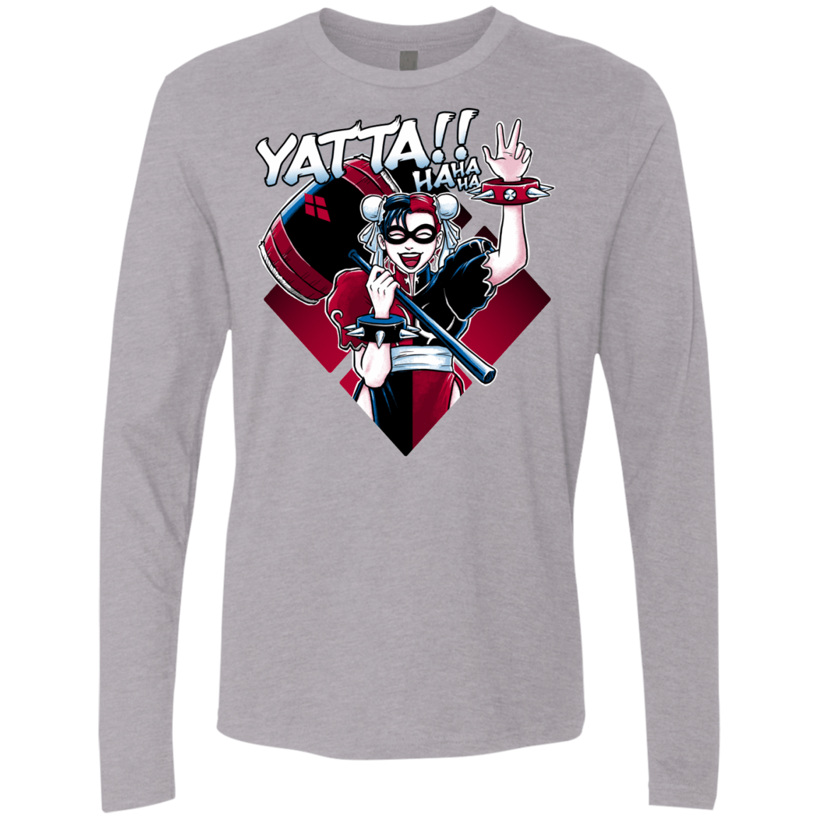 T-Shirts Heather Grey / Small Harley Yatta Men's Premium Long Sleeve