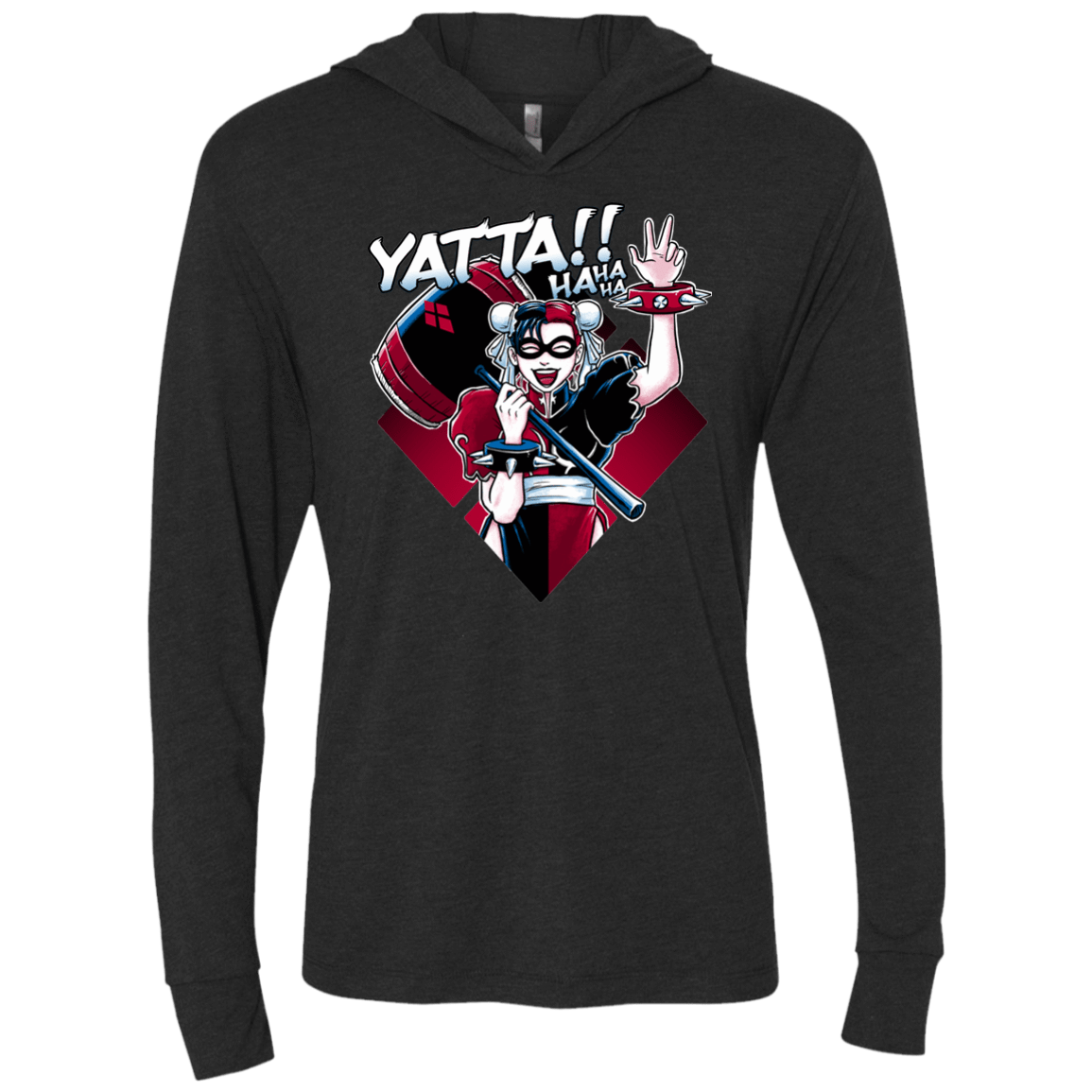 T-Shirts Vintage Black / X-Small Harley Yatta Triblend Long Sleeve Hoodie Tee