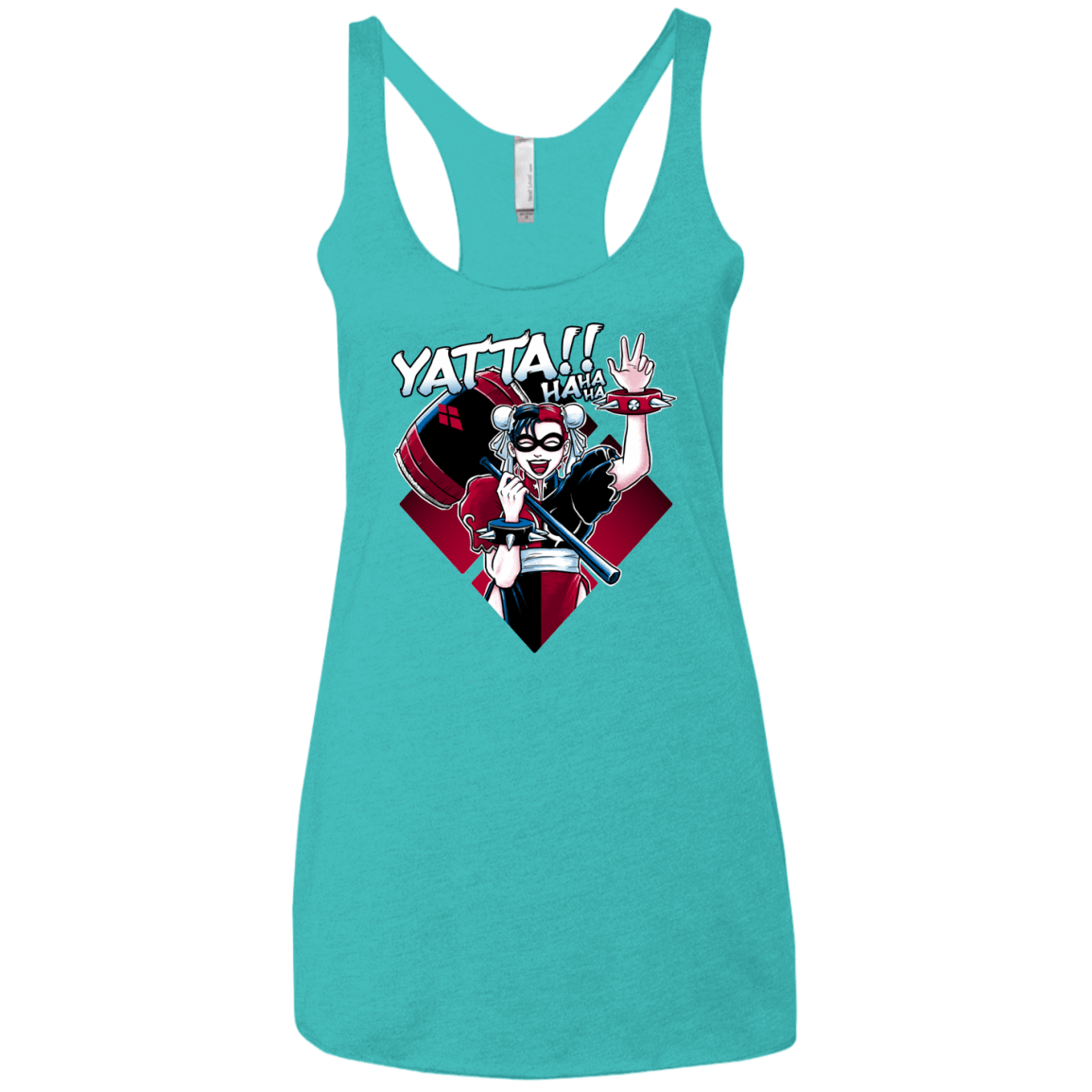 T-Shirts Tahiti Blue / X-Small Harley Yatta Women's Triblend Racerback Tank