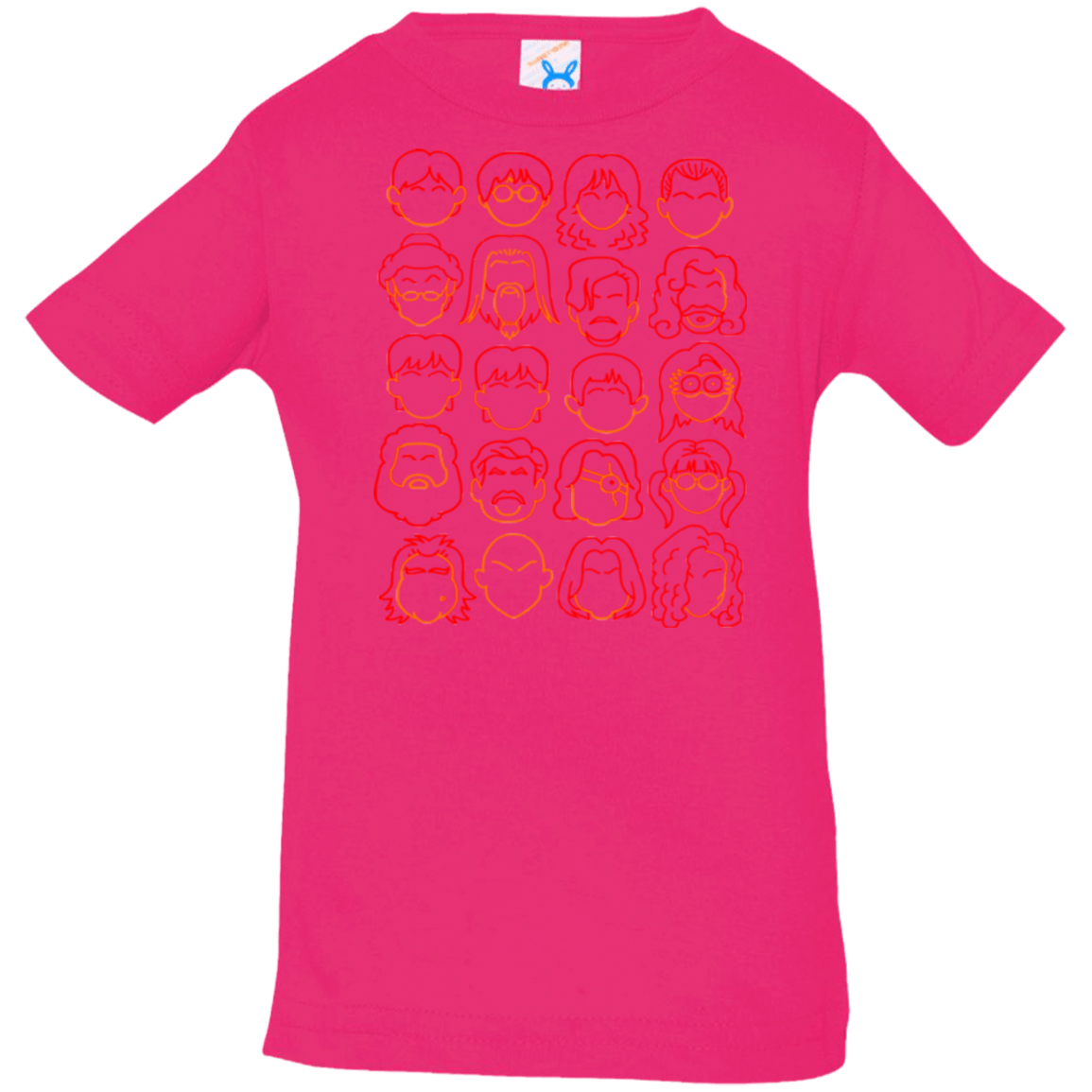 T-Shirts Hot Pink / 6 Months Harry Potter line heads Infant PremiumT-Shirt