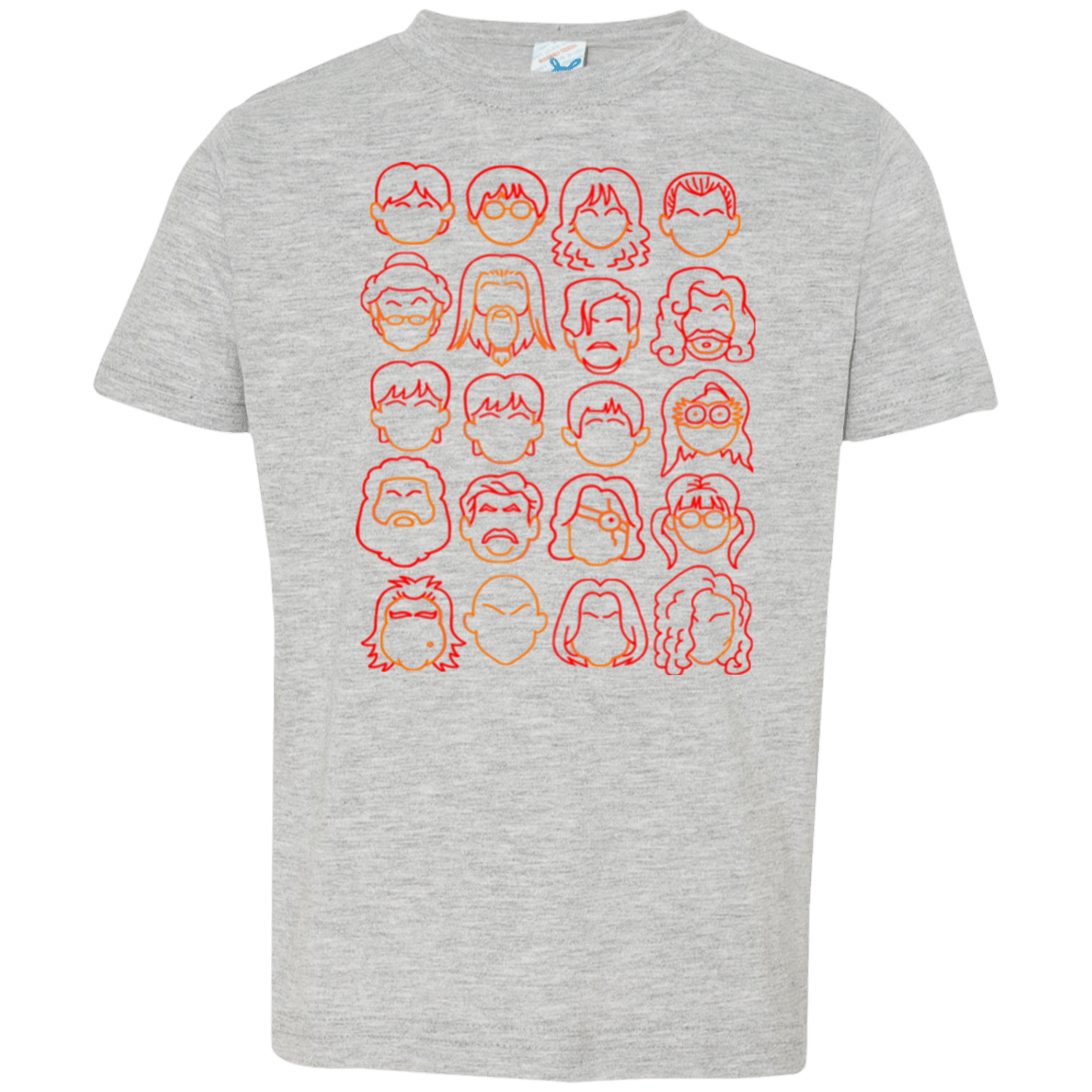 T-Shirts Heather / 2T Harry Potter line heads Toddler Premium T-Shirt
