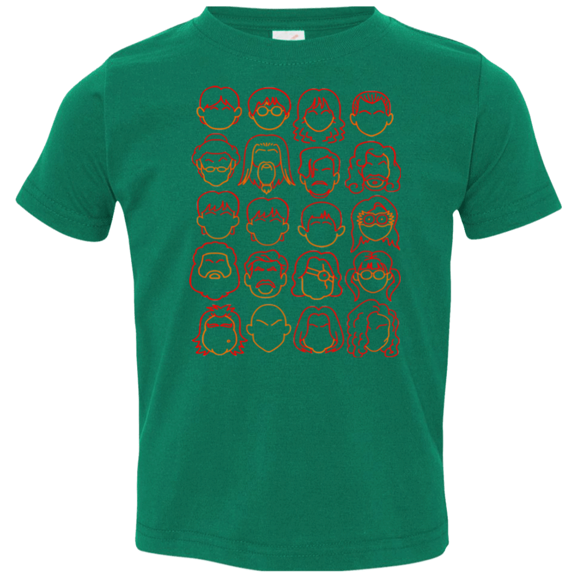 T-Shirts Kelly / 2T Harry Potter line heads Toddler Premium T-Shirt