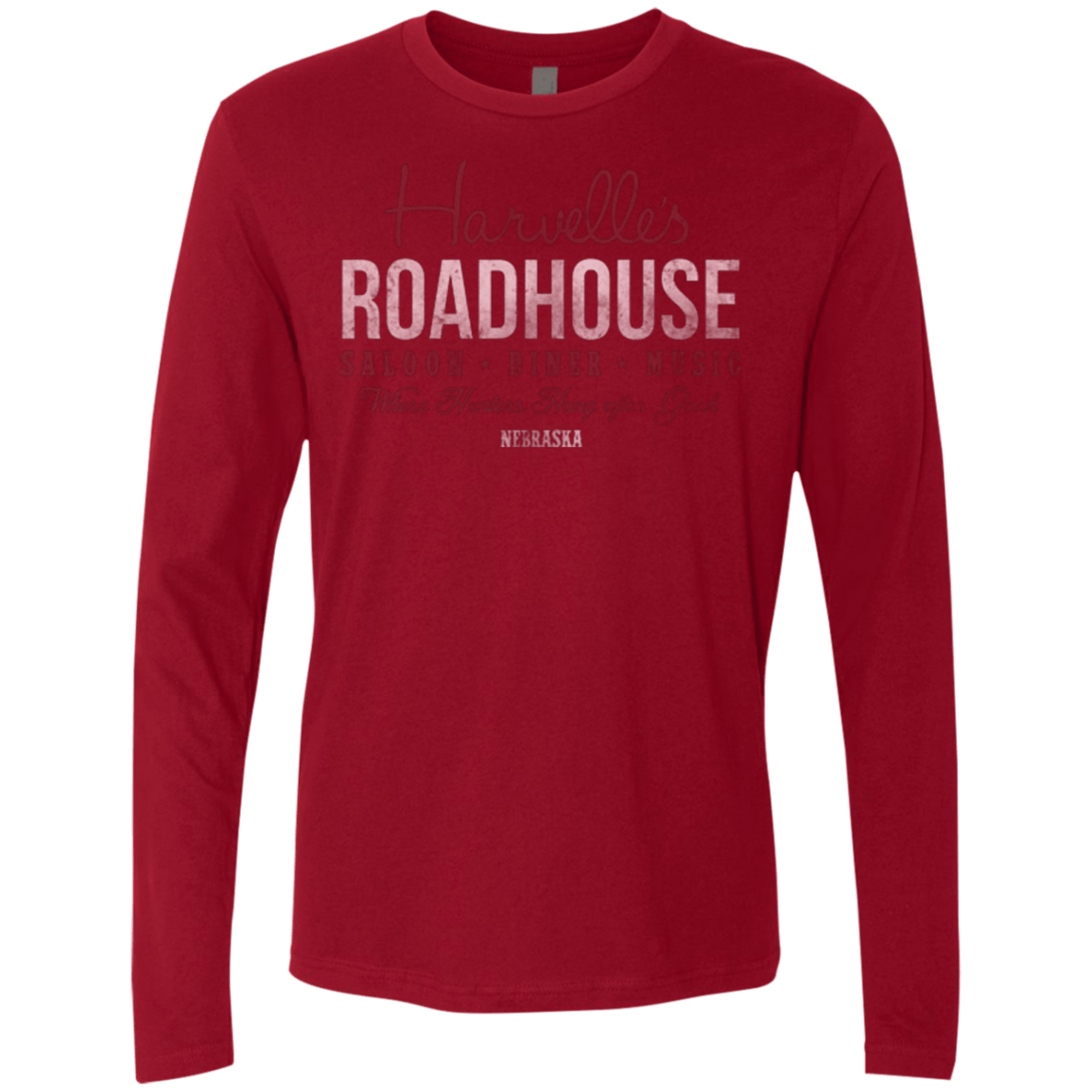 T-Shirts Cardinal / Small Harvelle's Roadhouse Men's Premium Long Sleeve