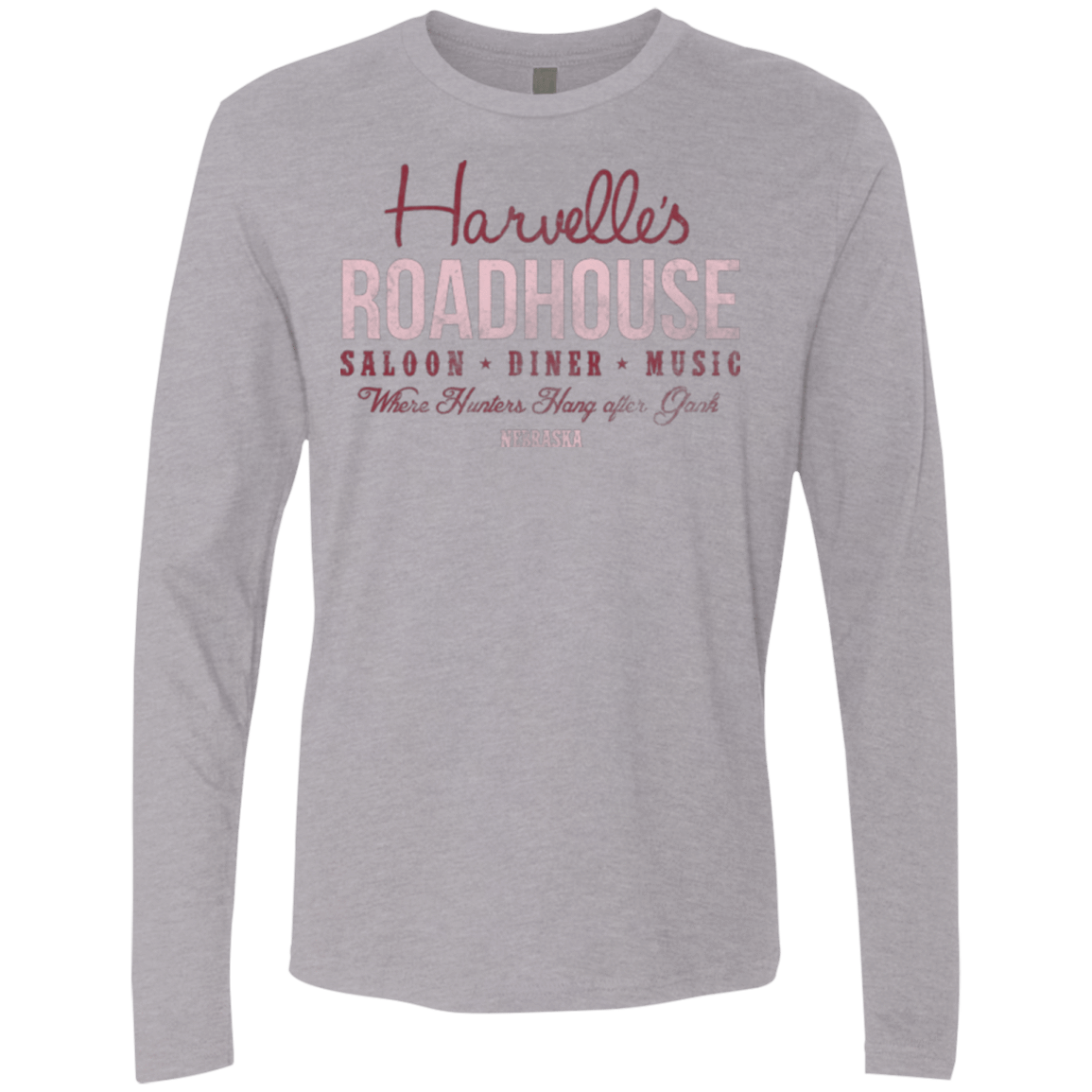 T-Shirts Heather Grey / Small Harvelle's Roadhouse Men's Premium Long Sleeve