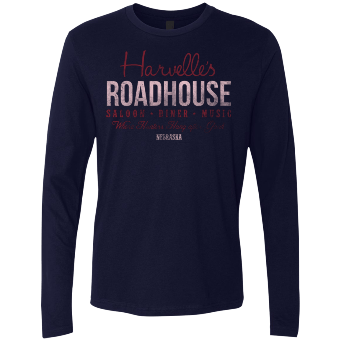 T-Shirts Midnight Navy / Small Harvelle's Roadhouse Men's Premium Long Sleeve