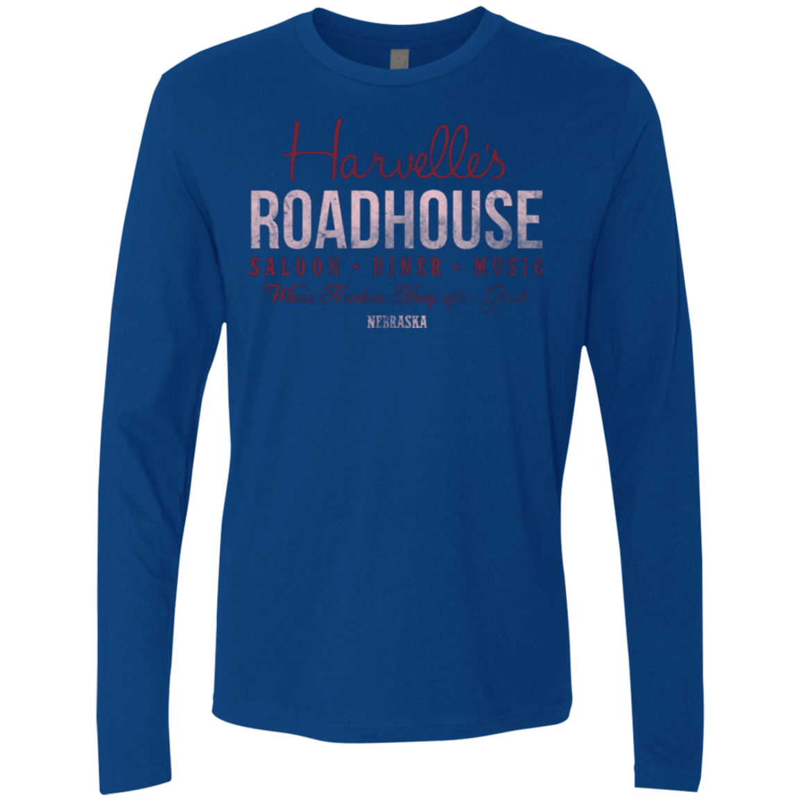T-Shirts Royal / Small Harvelle's Roadhouse Men's Premium Long Sleeve