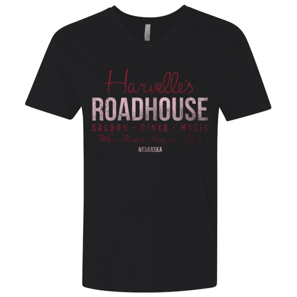 T-Shirts Black / X-Small Harvelle's Roadhouse Men's Premium V-Neck