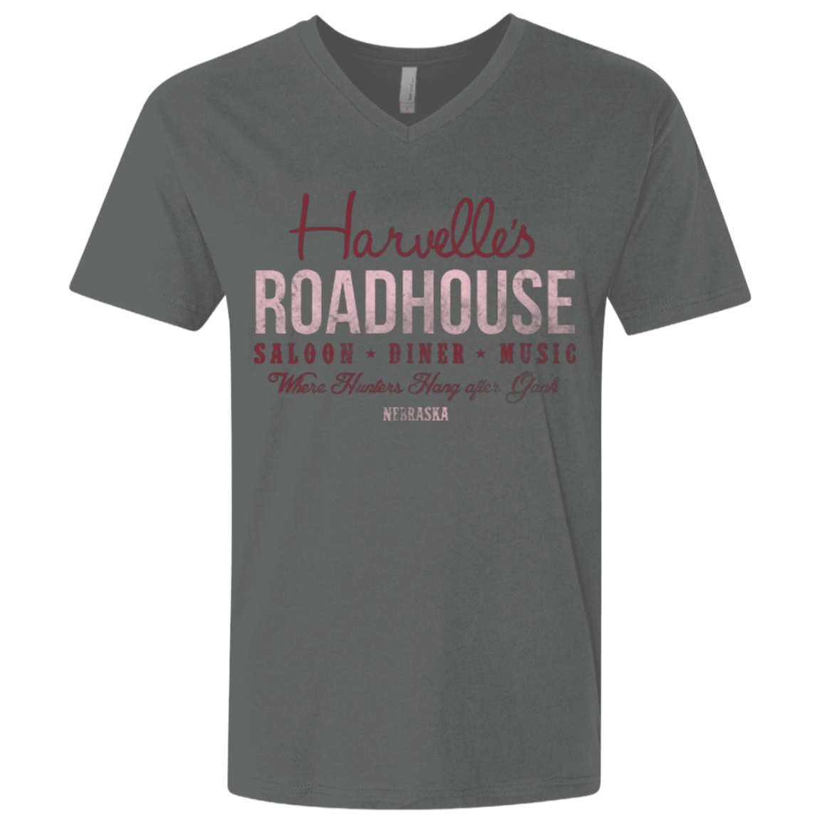 T-Shirts Heavy Metal / X-Small Harvelle's Roadhouse Men's Premium V-Neck