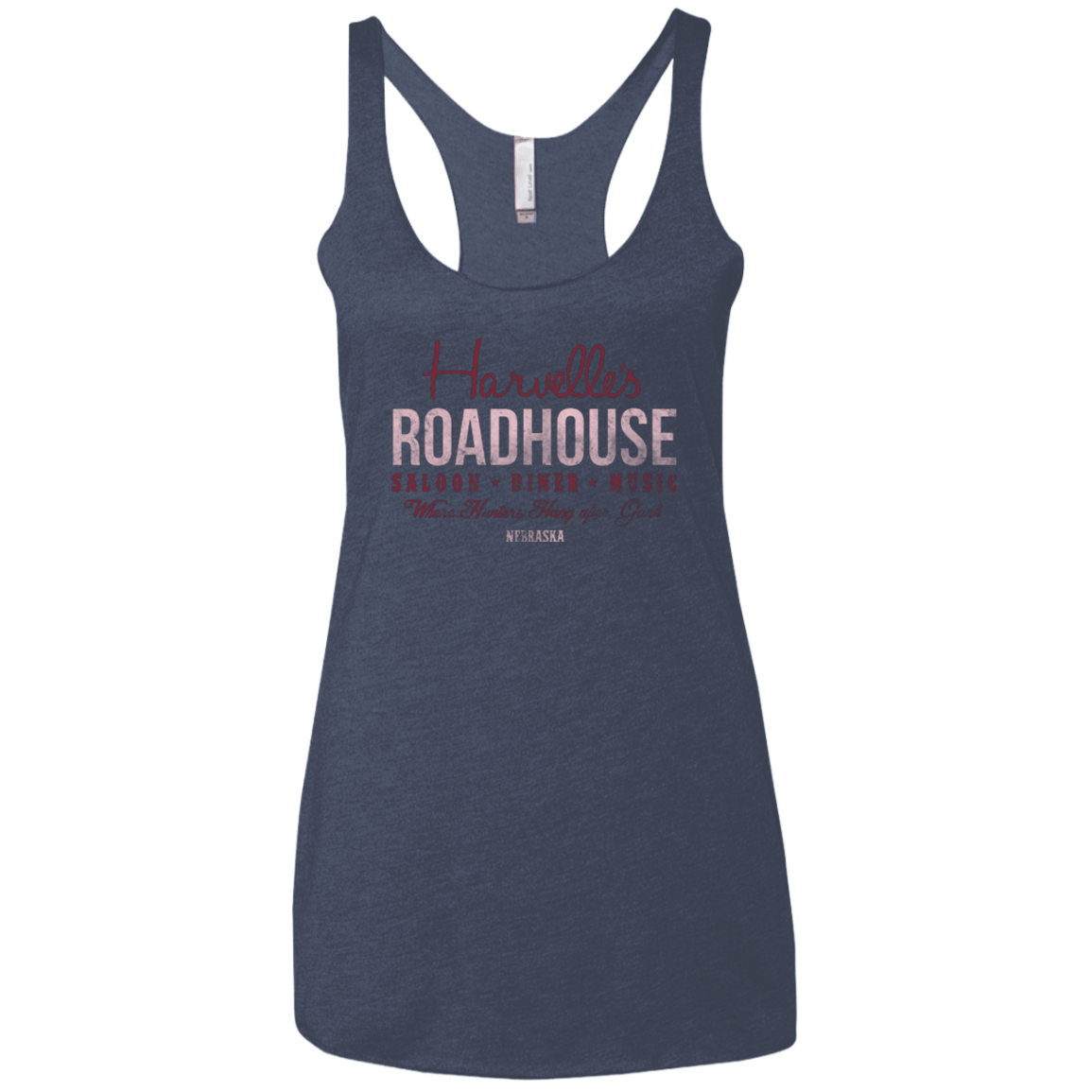 T-Shirts Vintage Navy / X-Small Harvelle's Roadhouse Women's Triblend Racerback Tank