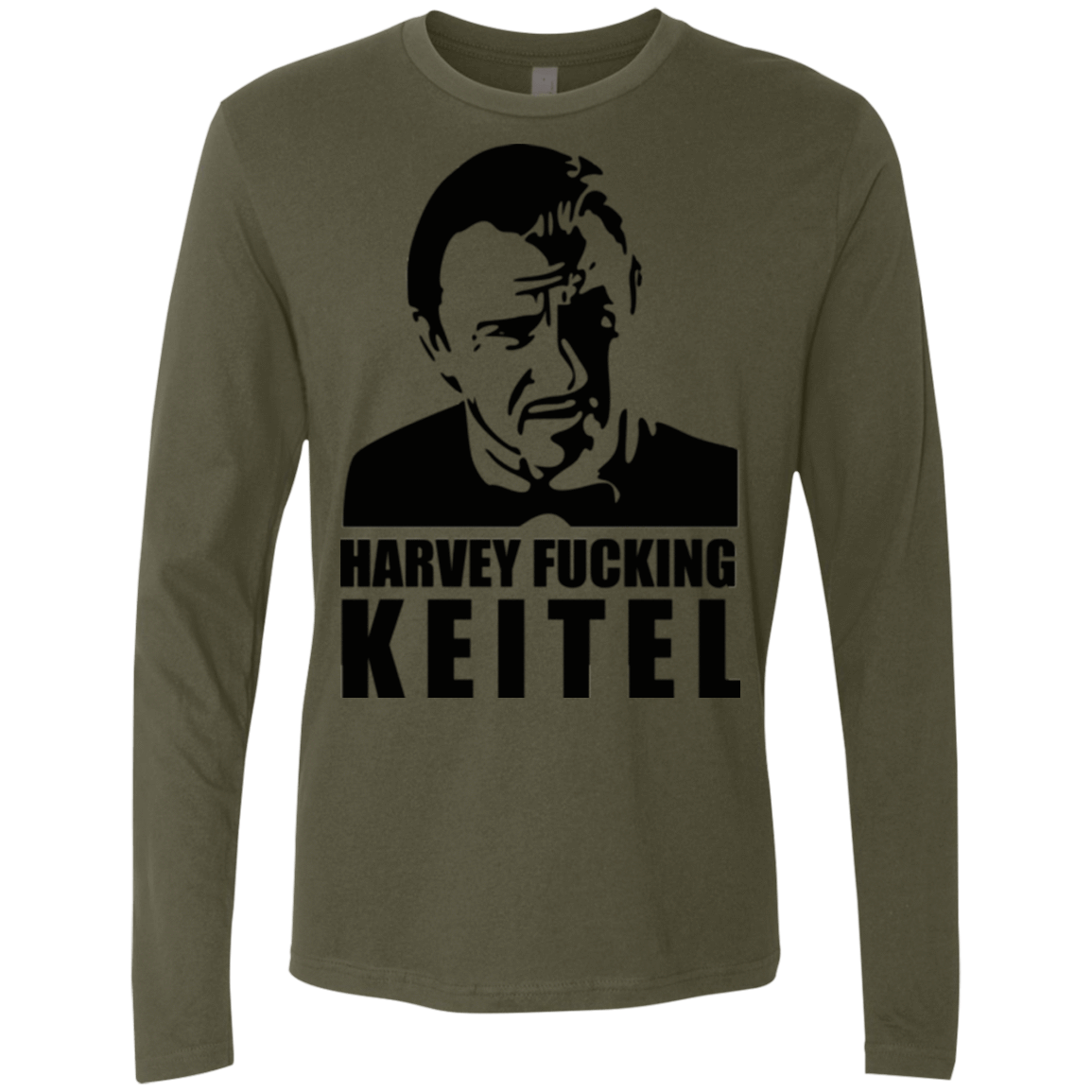 T-Shirts Military Green / Small Harvey fucking Keitel Men's Premium Long Sleeve