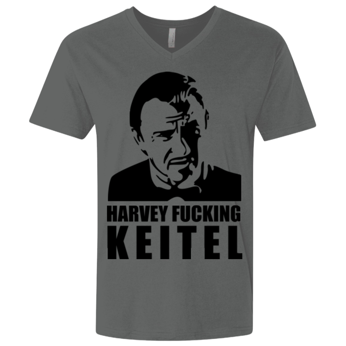 T-Shirts Heavy Metal / X-Small Harvey fucking Keitel Men's Premium V-Neck