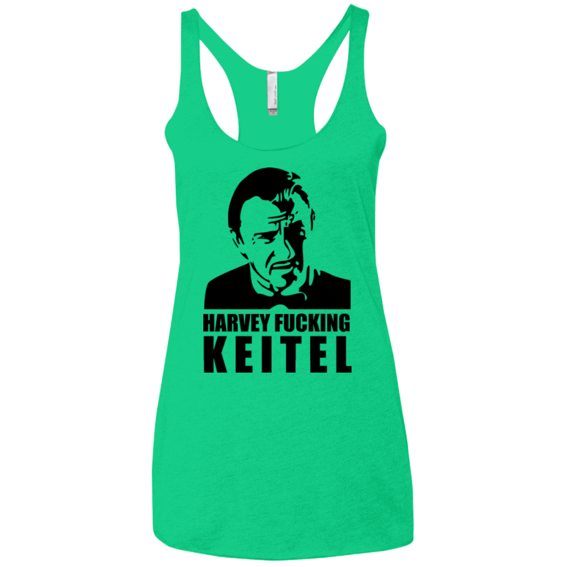 T-Shirts Envy / X-Small Harvey fucking Keitel Women's Triblend Racerback Tank