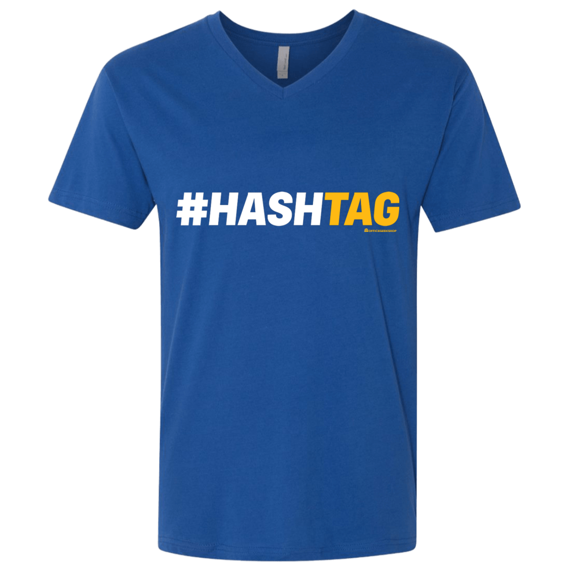 T-Shirts Royal / X-Small Hashtag Men's Premium V-Neck