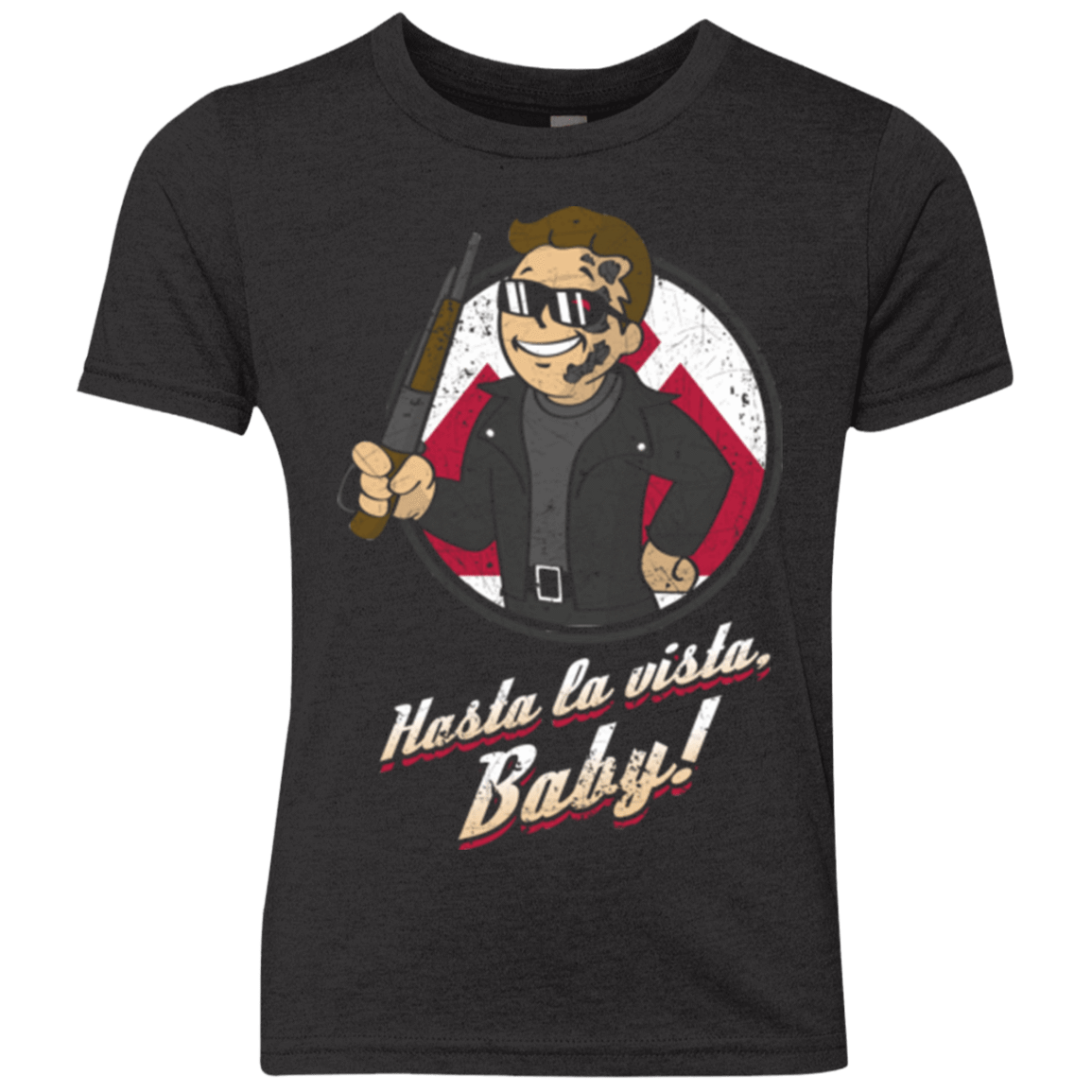 T-Shirts Vintage Black / YXS Hasta la Vista Baby Youth Triblend T-Shirt