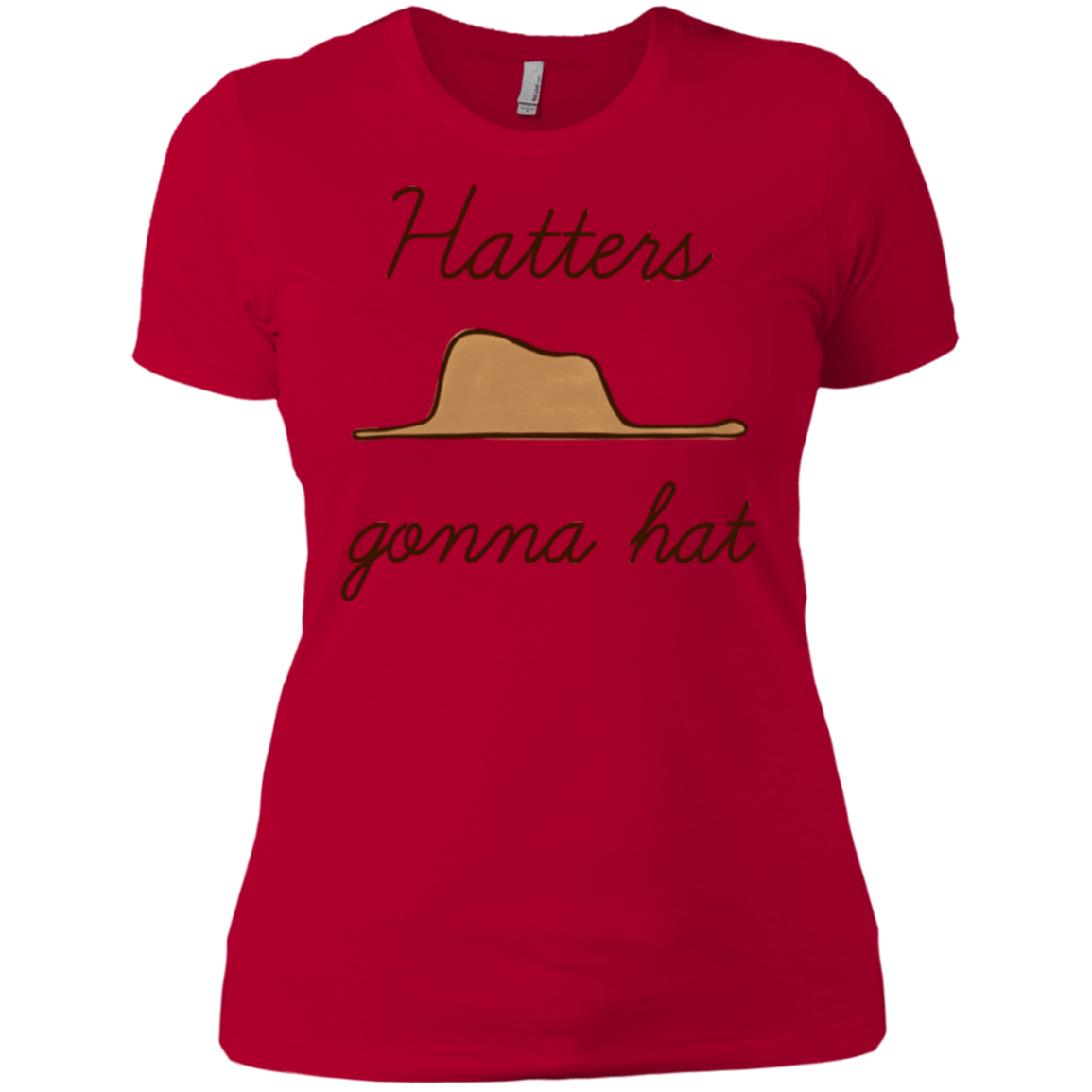 T-Shirts Red / X-Small Hatters Gonna Hat Women's Premium T-Shirt