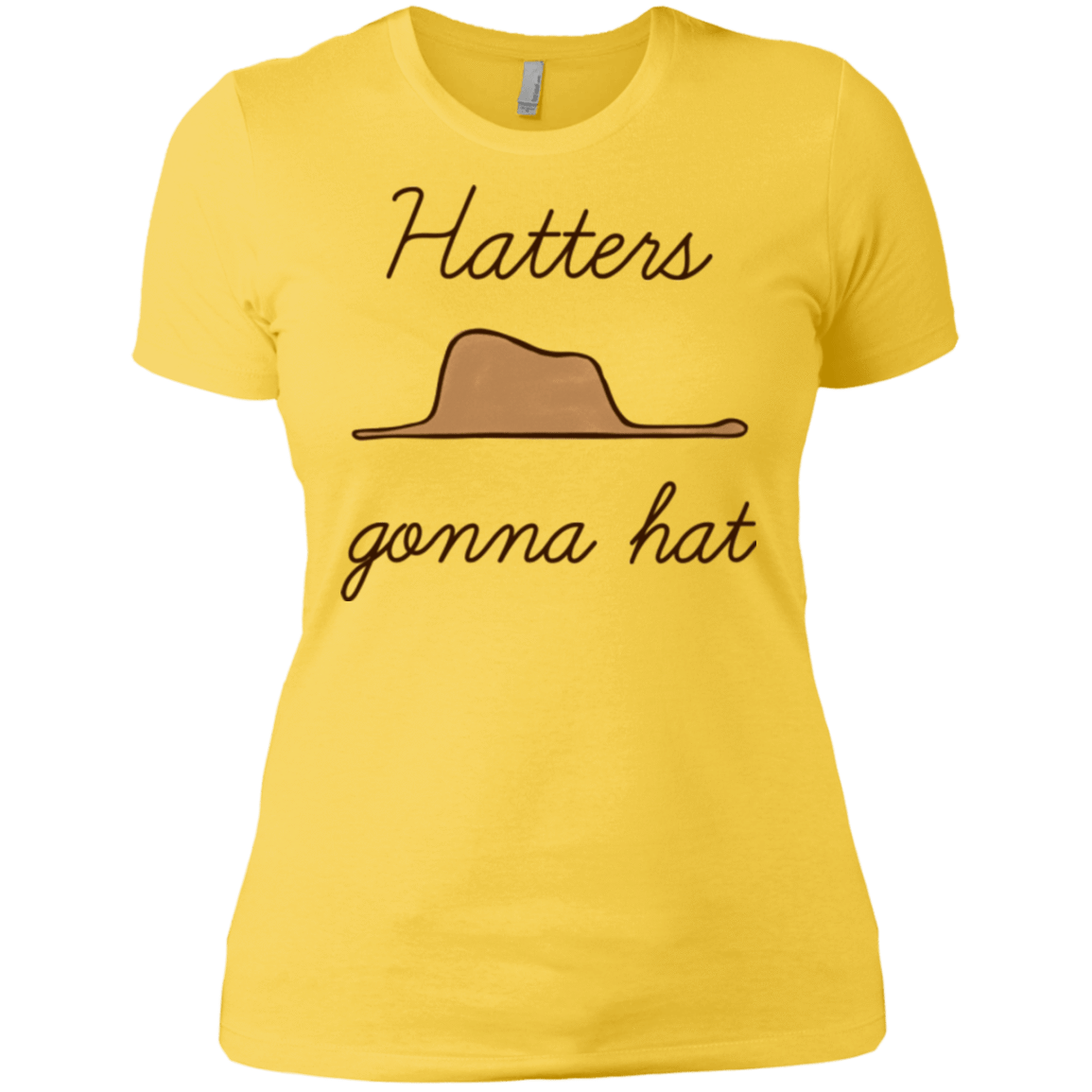 T-Shirts Vibrant Yellow / X-Small Hatters Gonna Hat Women's Premium T-Shirt