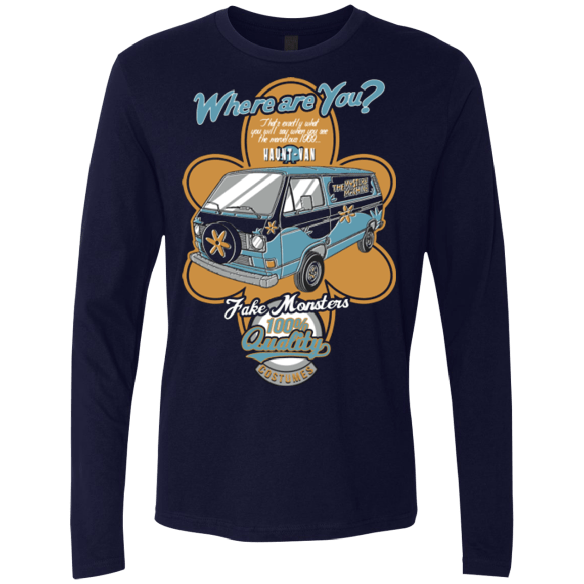 T-Shirts Midnight Navy / Small Haunt Van Men's Premium Long Sleeve