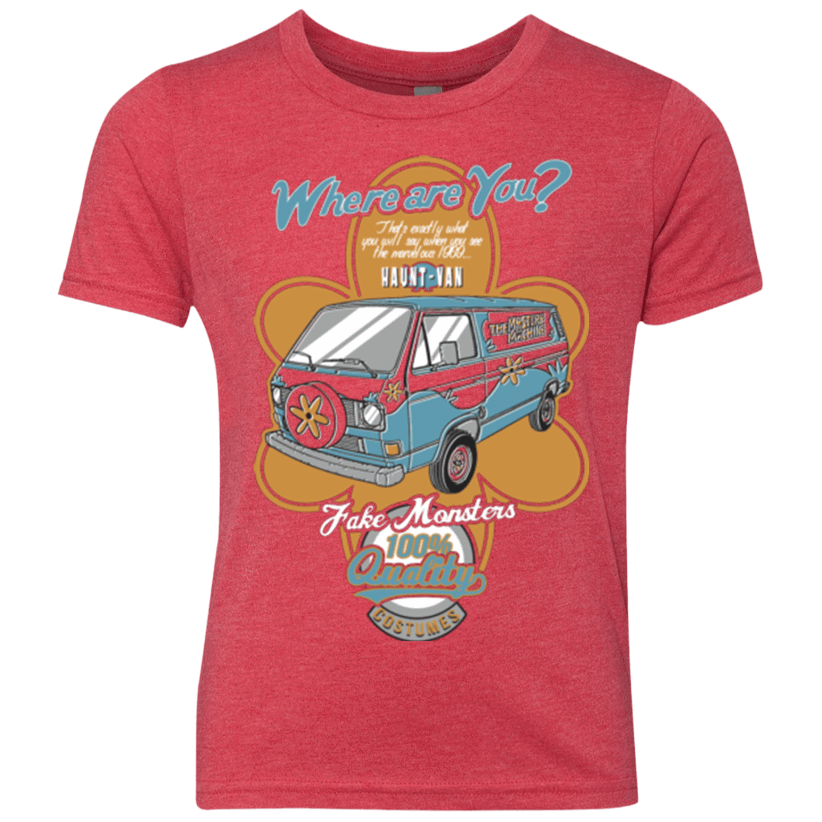 T-Shirts Vintage Red / YXS Haunt Van Youth Triblend T-Shirt