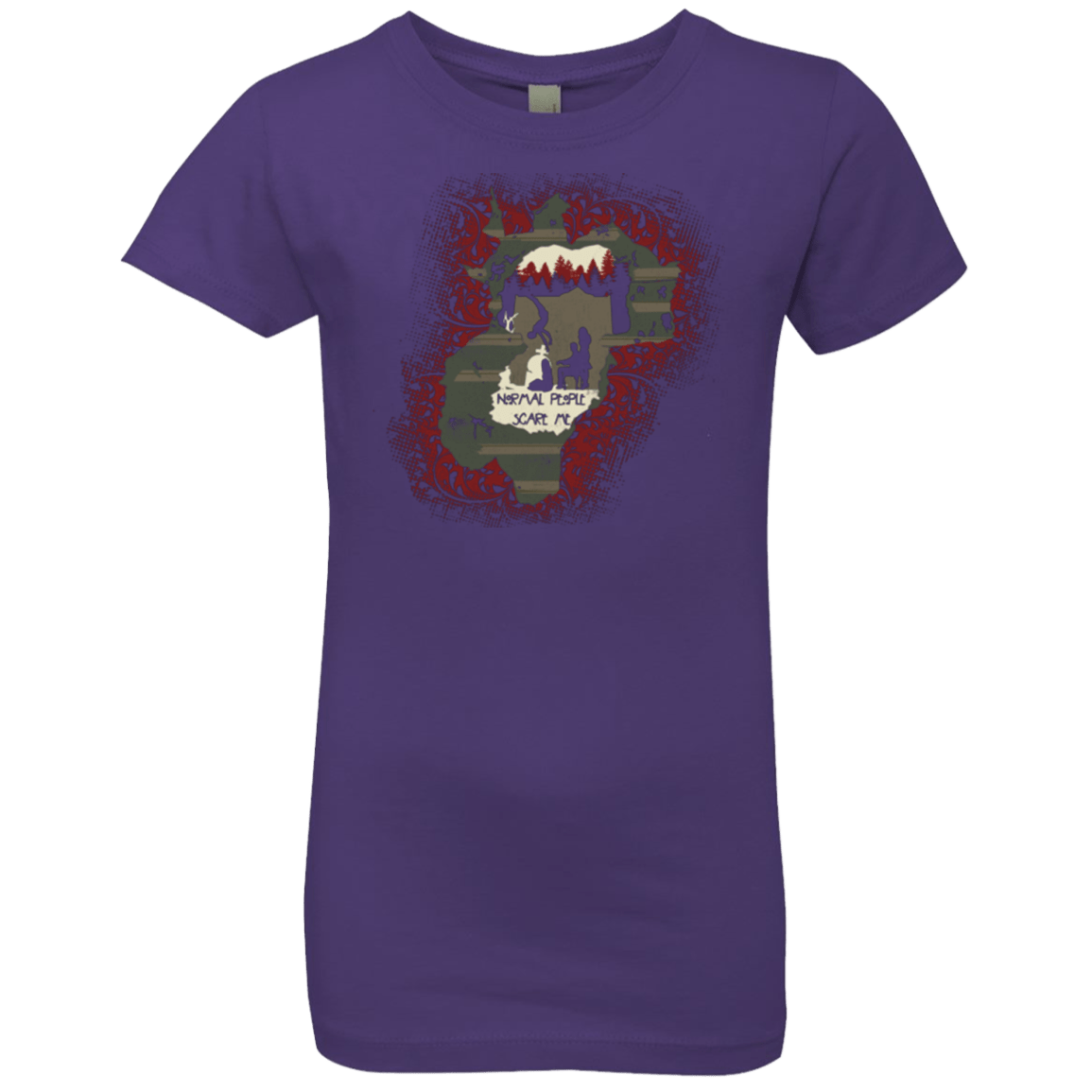 T-Shirts Purple Rush / YXS Haunted House Girls Premium T-Shirt