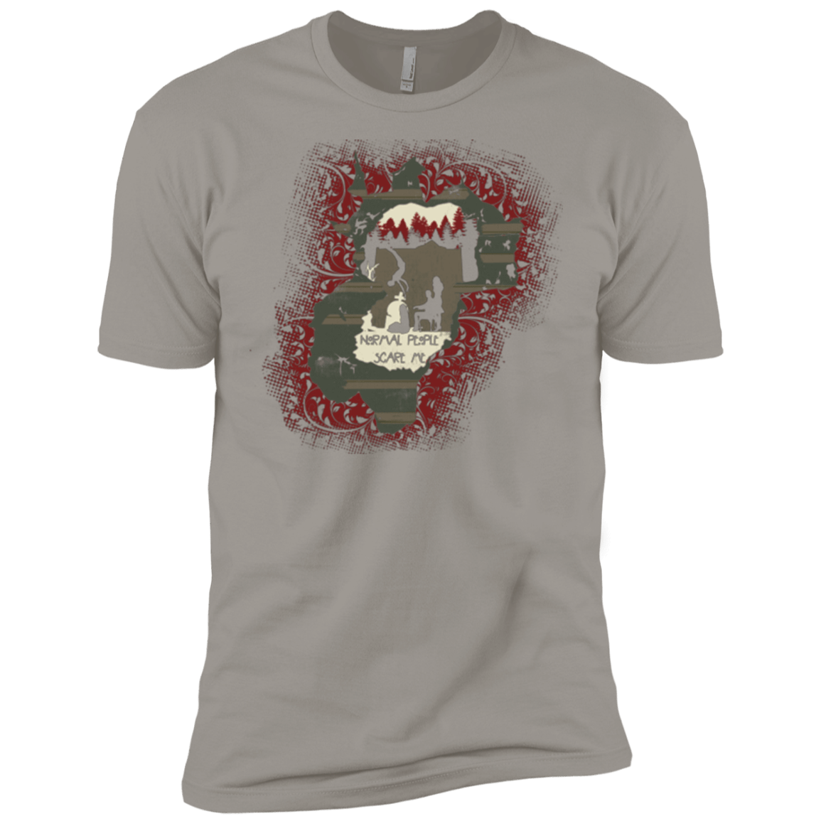 T-Shirts Light Grey / X-Small Haunted House Men's Premium T-Shirt