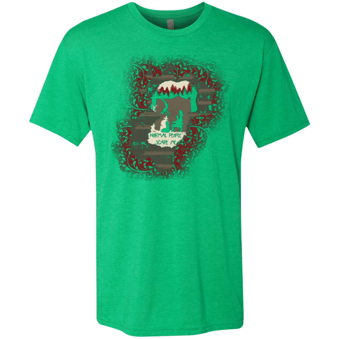 T-Shirts Envy / Small Haunted House Men's Triblend T-Shirt