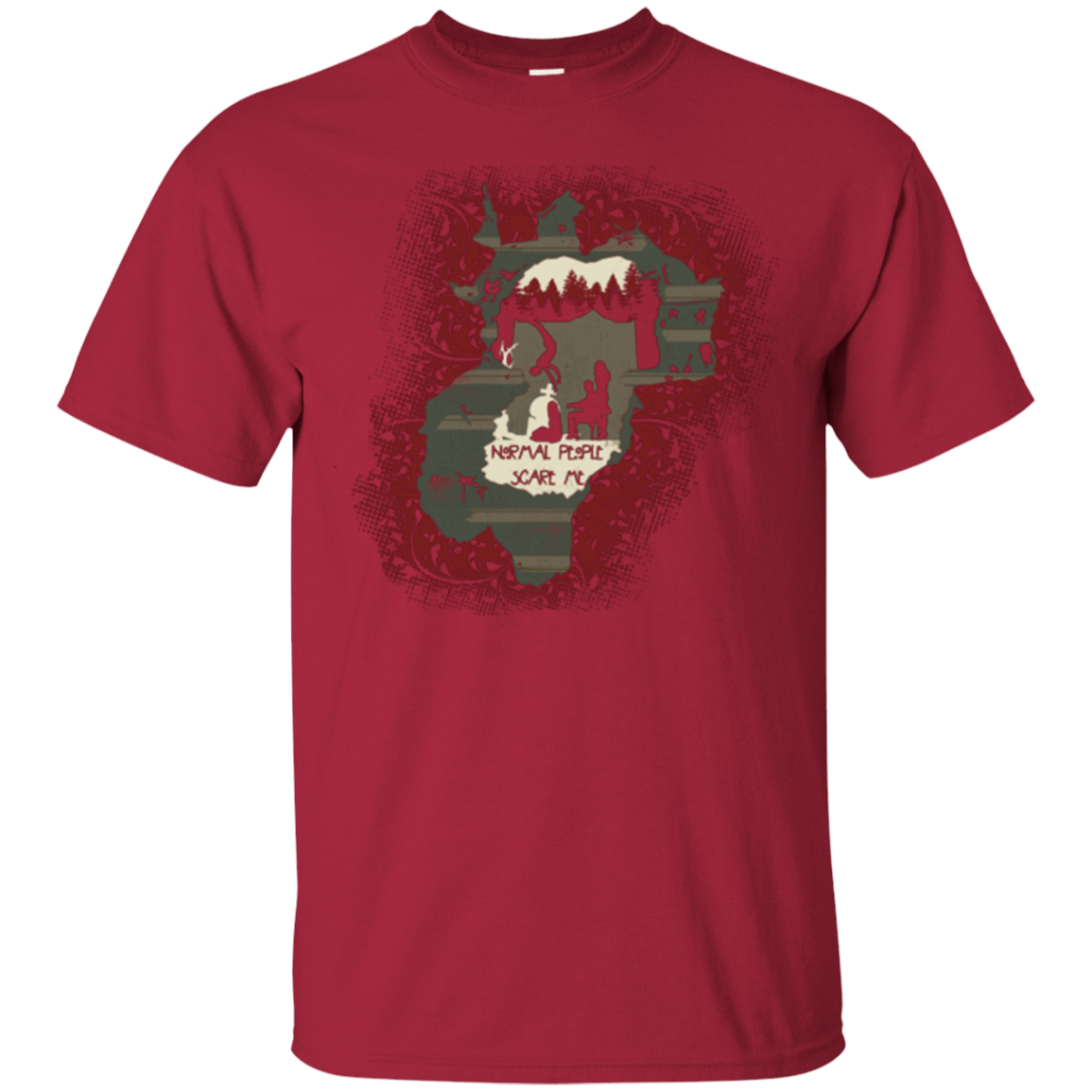 T-Shirts Cardinal / Small Haunted House T-Shirt