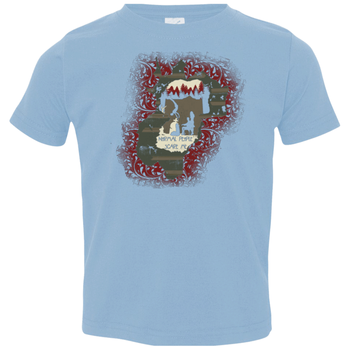 T-Shirts Light Blue / 2T Haunted House Toddler Premium T-Shirt