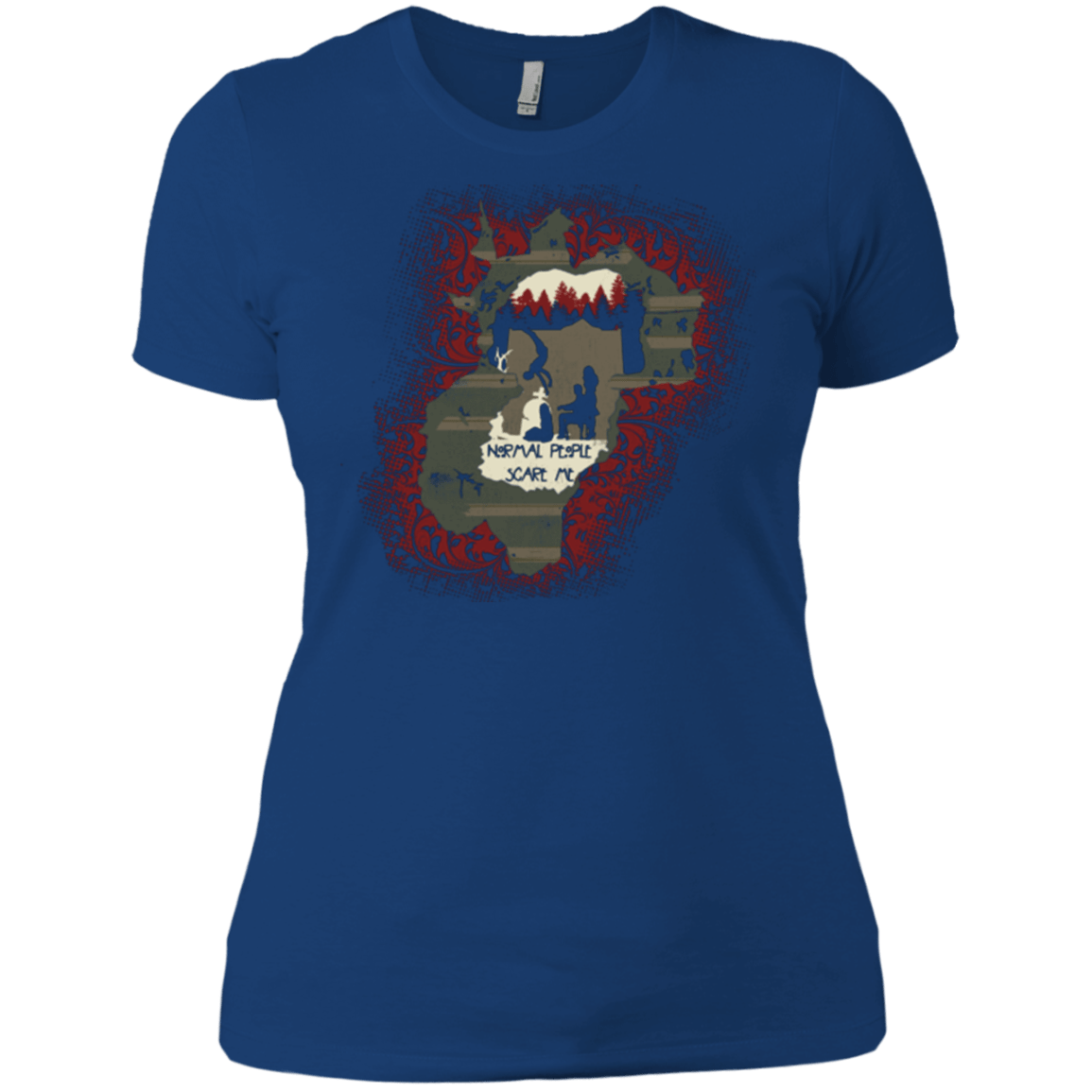 T-Shirts Royal / X-Small Haunted House Women's Premium T-Shirt
