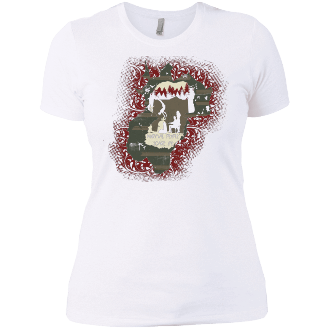 T-Shirts White / X-Small Haunted House Women's Premium T-Shirt