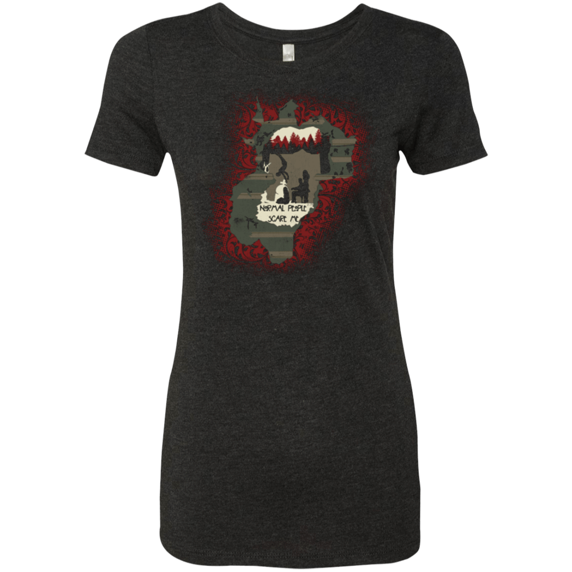 T-Shirts Vintage Black / Small Haunted House Women's Triblend T-Shirt