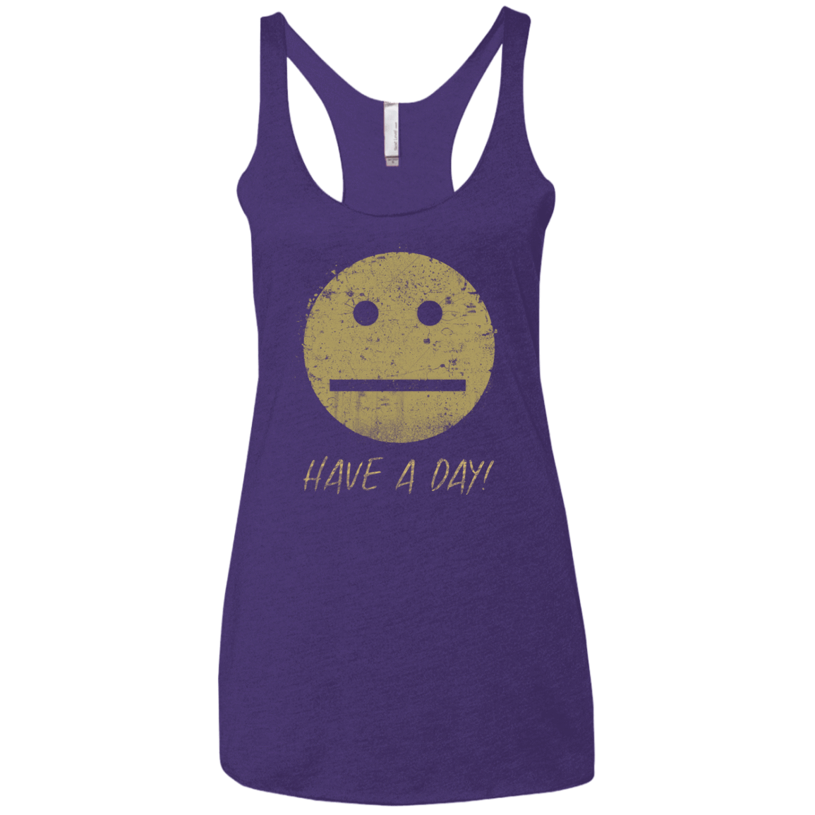 T-Shirts Purple Rush / X-Small Have A Day Women's Triblend Racerback Tank