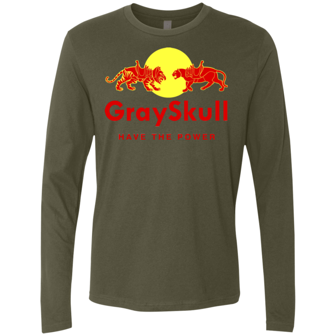 T-Shirts Military Green / Small Have the power Men's Premium Long Sleeve