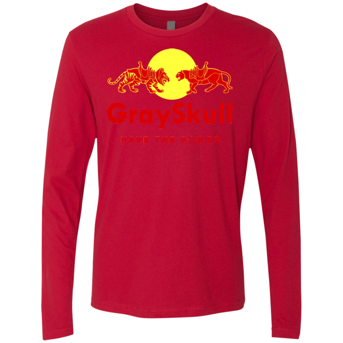 T-Shirts Red / Small Have the power Men's Premium Long Sleeve
